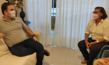 Deputado Federal Cacá Leão e a Prefeita Nilza da Mata concedem entrevista ao o Radião