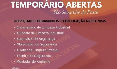Vagas de emprego: São Sebastião do Passé