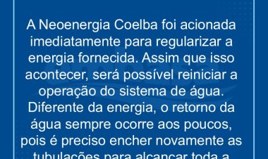 Falhas na energia comprometem abastecimento de água em São Sebastião