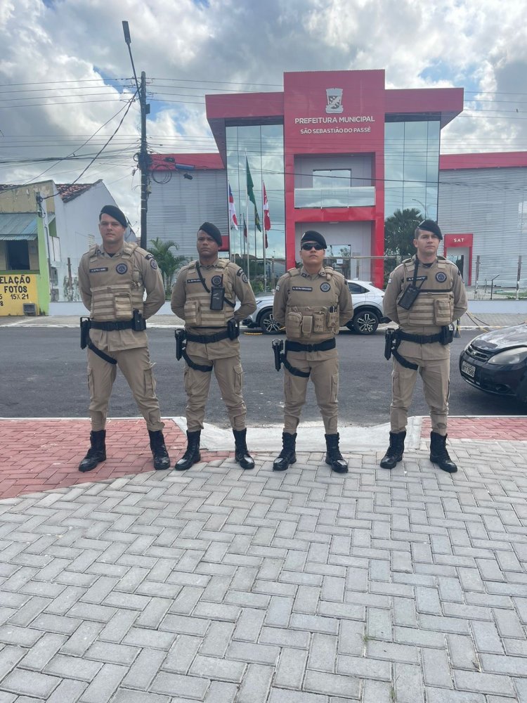 Futuros policiais do 26º BPM iniciam estágio supervisionado com ações de ordem no trânsito em São Sebastião do Passé