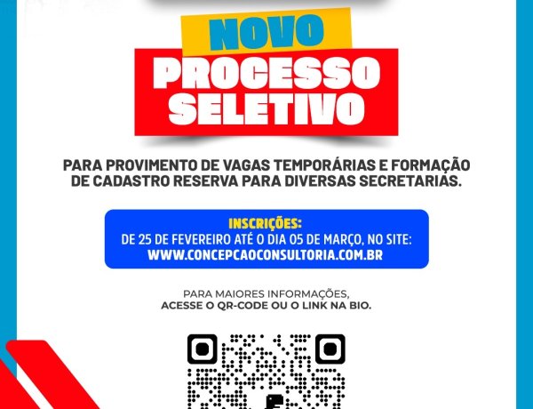 Prefeitura Municipal de São Sebastião do Passé lança processo seletivo com 586 vagas