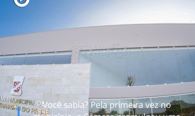 Você sabia? Pela primeira vez no município, a Câmara promulgou uma lei por sanção tácita